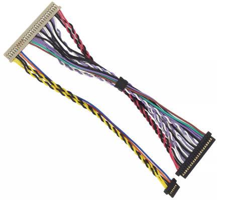 40 Pin LVDS Wire Harness Listrik, Wiring Harness Trailer Mobil 50mm