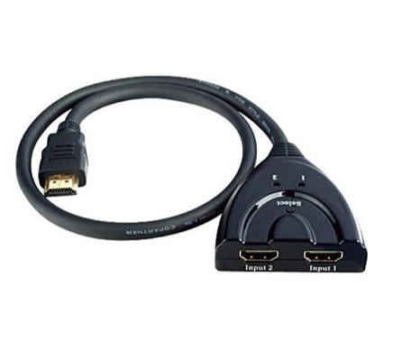 Perakitan Kabel Tembaga HDMI Multimedia Pembagi Kawat Berlapis Nikel