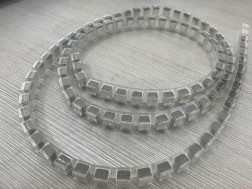 10x13mm EMI Foam Gasket Plating Pelindung Konduktif