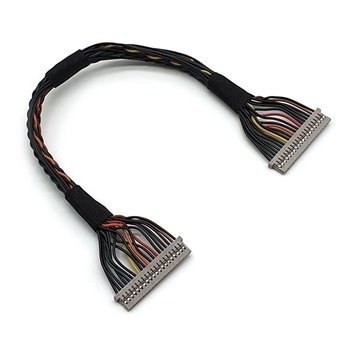 Robotika LVDS Wire Harness 0.8mm Mini Coaxial Shielded Cable Assembly