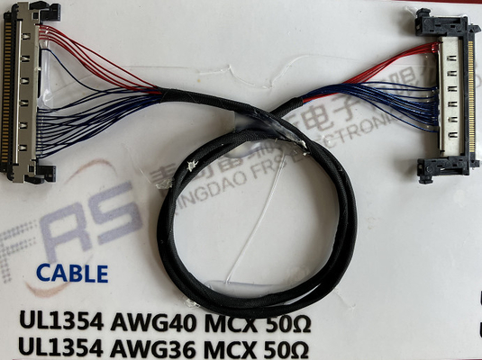 0.8mm Awg40 LVDS 30 Pin Konektor Kabel 180mm Kawat Harness