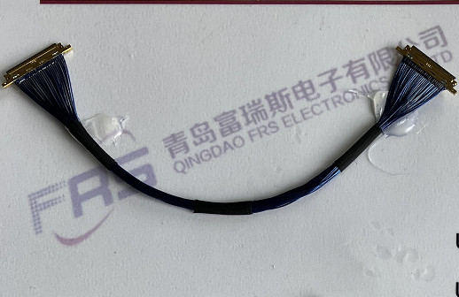 40awg Micro Coax 30 Pin LVDS Connector Rakitan Kabel 250mm