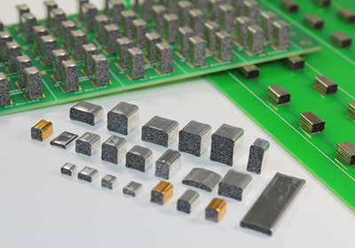 SMT EMI Foam Gasket Konduktif SMF Shielding Au Plating