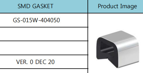 Gasket Busa Konduktif 50mm Datar, Gasket Perisai Konduktif 50mm