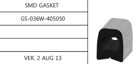 AU SN SMD Gasket Silicone Flat Rubber Seal Ring Bergelombang