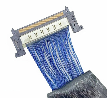 JAE 0.25mm Kawat Kabel Perakitan 500mm 51 Pin LVDS Micro Coaxial