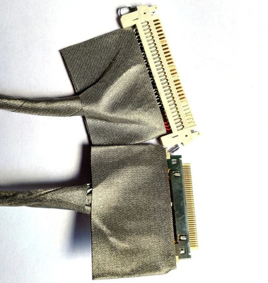 300mm LVDS Wire Harness HRS Single Shield Fleksibel Coaxial Cable Assembly