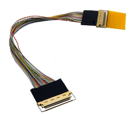 LCD LVDS Wire Harness 240mm 0.5mm Kabel Pemodelan 30 Pin