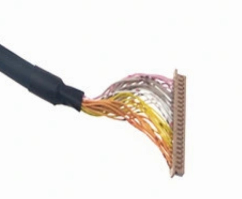 40p LVDS Wire Harness 50mm 30awg Trailer Mobil Kabel Perisai Ganda Tunggal