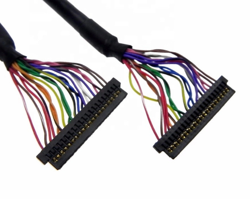 450mm Flat 20 Pin LVDS Cable 0.4mm LCD Assembly Untuk Panel Displaysemblies