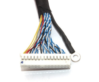 Laptop LVDS Wire Harness Konektor Kabel JAE 0.5mm Tahan Lama