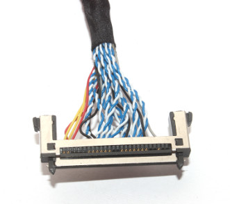 Laptop LVDS Wire Harness Konektor Kabel JAE 0.5mm Tahan Lama