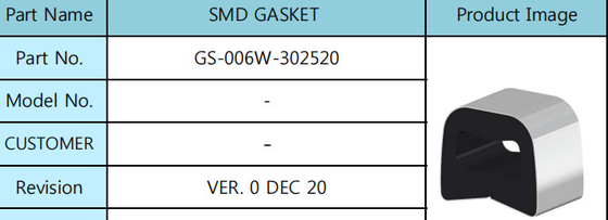 Plating 25mm SMD Gasket 20mm Shielding Electronic Untuk Produksi Listrik