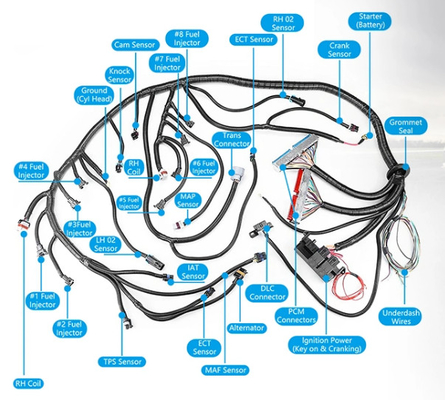 Harness Kabel Industri Pria Ke Wanita, Rakitan Kabel Kawat Kaleng Kaleng