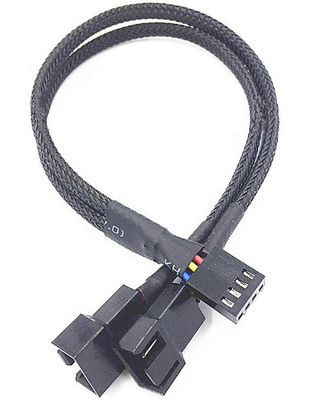 Kabel Ekstensi Daya 3 4 Pin, Kabel Harness Daya Jalinan