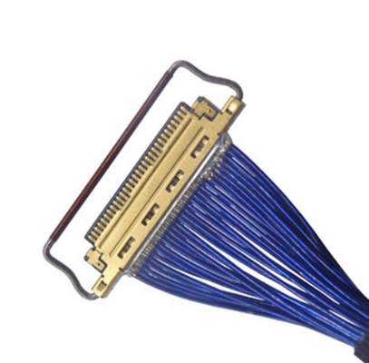 Kabel Lvds 50-15000mm 60 Pin, Kabel Koaksial Tebal 370mm Untuk Tampilan Catatan Layar PC