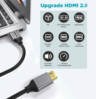 Rakitan Kabel HDMI 60hz 4k 3840x2160 15m Fiber Optic