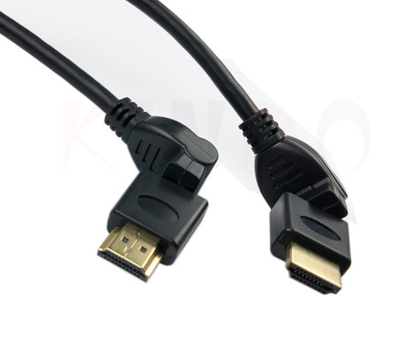 1080p 360 Derajat 4k Ultra Hd HDMI Cable 8.0mm Hdmi Kecepatan Tinggi Dengan Ethernet
