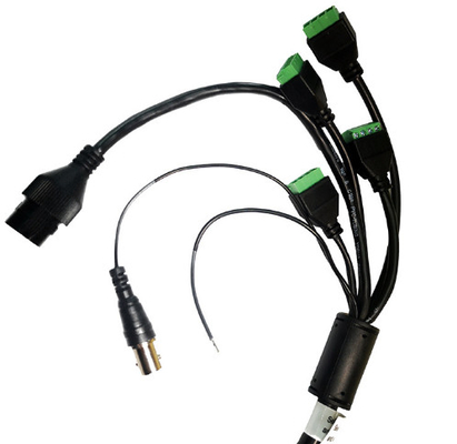 Rakitan Kabel Kamera Rj45 Tahan Air 100mm Keamanan Coaxial