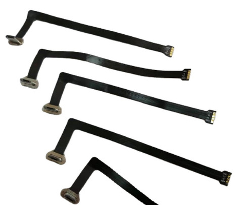 90 Derajat Sinkronisasi Kabel Pita Datar Micro USB 230mm FPC Untuk Pengisian Daya