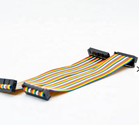 FPC Female Flexible PCB Cable Rainbow Color 2.0 2.54mm 60 Pin Pita Datar